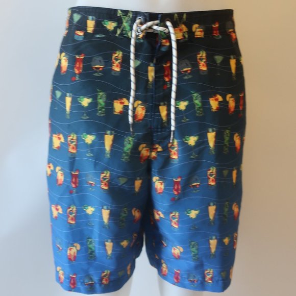 Tommy Bahama Men's 9-Inch Molokai Wave Chaser Swim Trunks - Mambo Blue